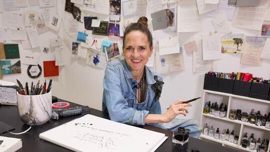 Künstlerin Jeannine Platz - Tag der Handschrift Künstlerin Jeannine Platz - Tag der Handschrift