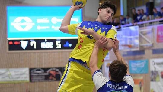 Ragte in der letzten Begegnung raus: HCN-Rückraumspieler Vincent Virzi. Michael Ripberger