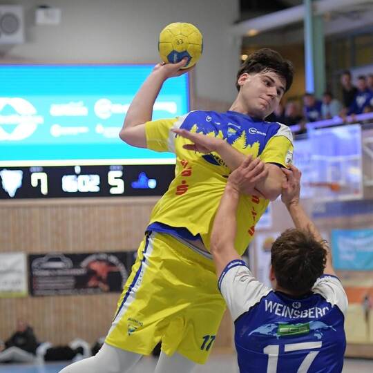 Ragte in der letzten Begegnung raus: HCN-Rückraumspieler Vincent Virzi. Michael Ripberger