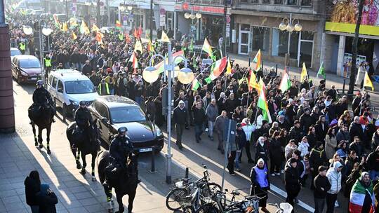 Kurden-Demonstration in Mannheim Kurden-Demonstration in Mannheim