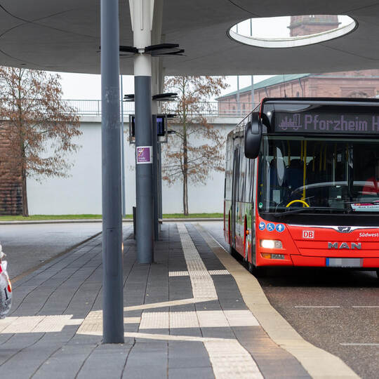 Schienenersatz Busse Pforzheim ZOB