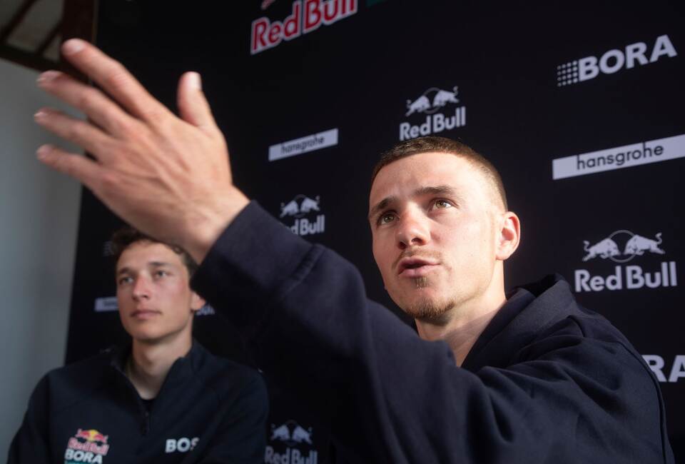 Florian Lipowitz und Remco Evenepoel