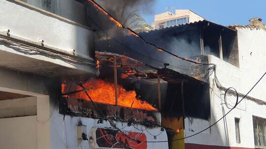 Feuer in einem Restaurant auf Mallorca Feuer in einem Restaurant auf Mallorca