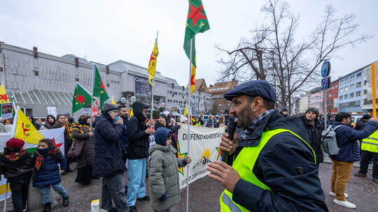 Kurdische Demonstration für Rojava