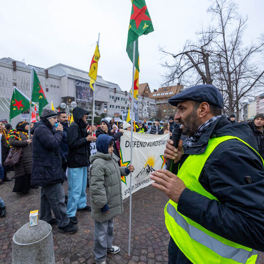 Kurdische Demonstration für Rojava