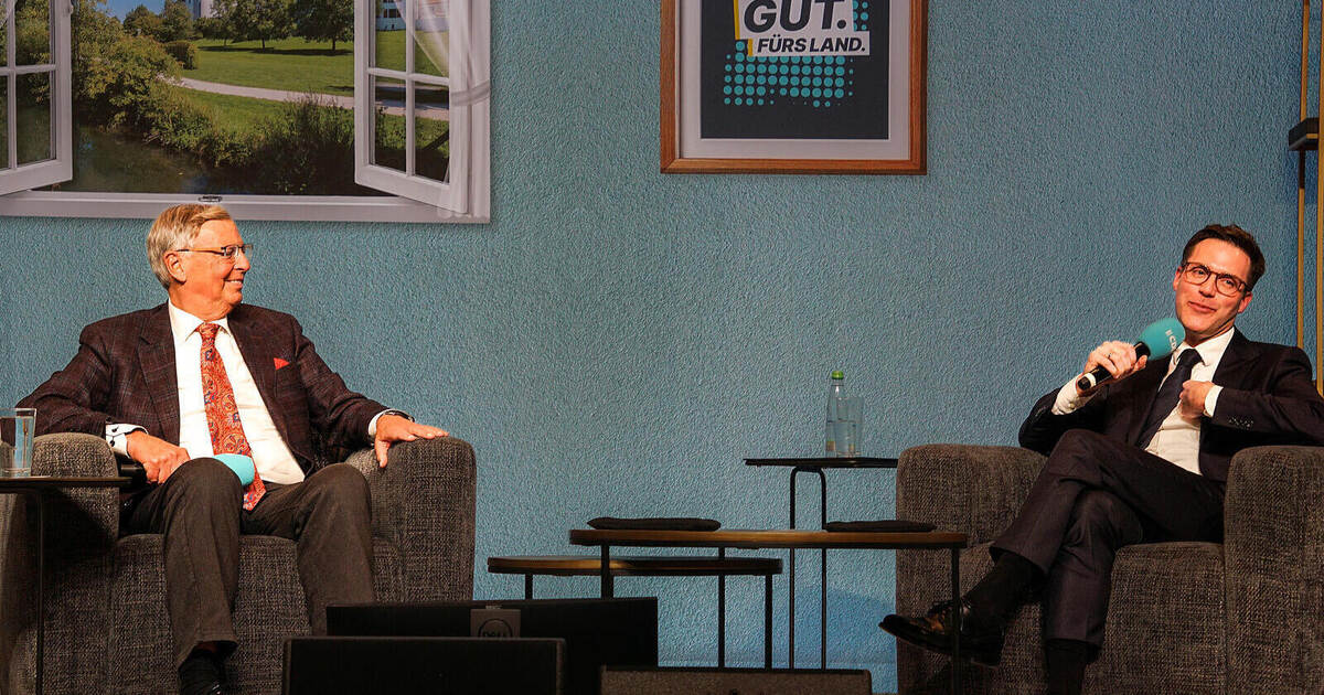 CDU lead candidate Manuel Hagel and Wolfgang Bosbach in Bauschlott: 