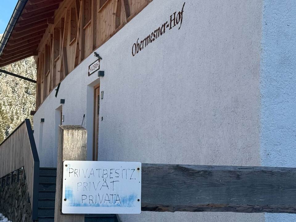 Schild „Privatbesitz“