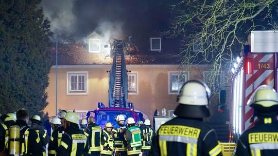 Feuer in historischem Gebäude in Schemmerhofen