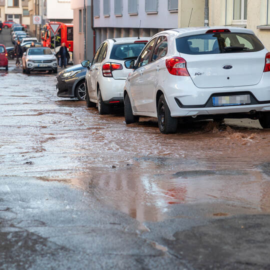 Wasserrohrbruch Hermannstraße Oststadt
