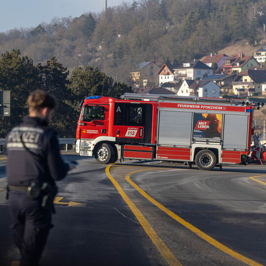 VU A8 Tunnel Pforzheim Ost Niefern Eutingen