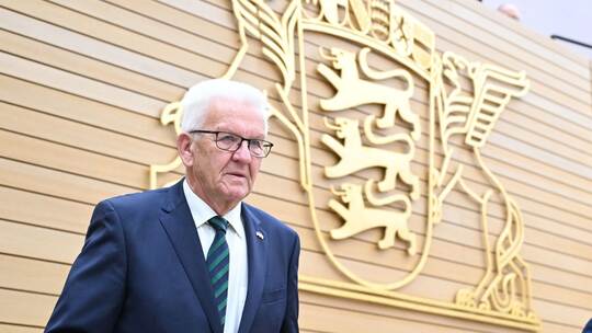 Winfried Kretschmann im Landtag