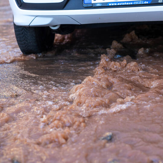 Wasserrohrbruch Hermannstraße Oststadt