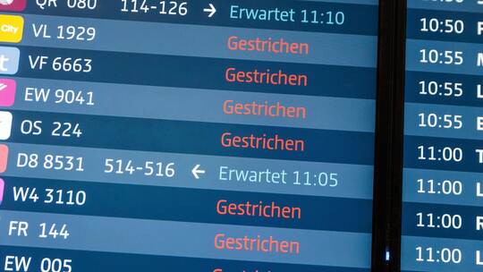 Winterwetter - Flughafen Berlin/Brandenburg