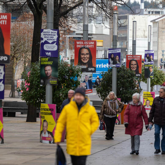 Plakate Landtagswahl Innenstadt