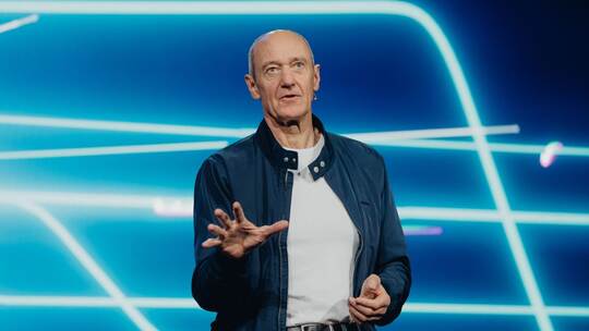 Siemens-CEO Roland Busch auf der Technikmesse CES Siemens-CEO Roland Busch auf der Technikmesse CES