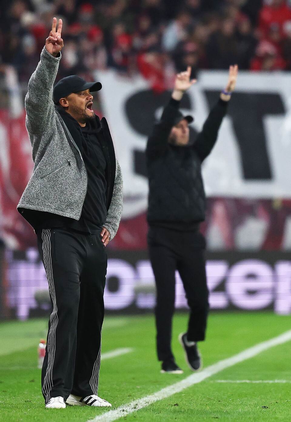 Vincent Kompany (l) und Ole Werner