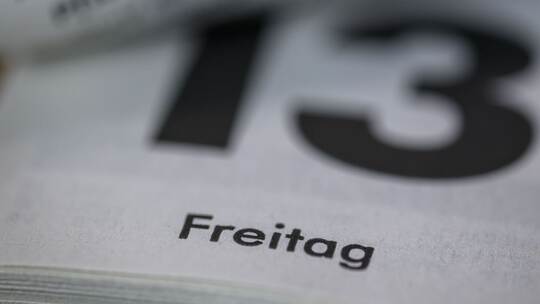 Kalendertag Freitag der 13.