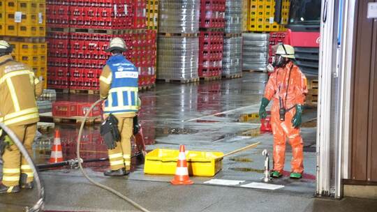 Natronlauge bei Getränkehersteller ausgelaufen