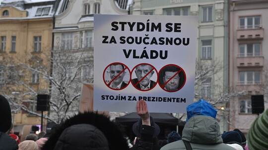 Proteste in Tschechien Proteste in Tschechien