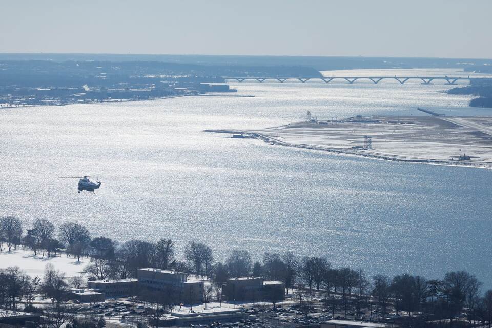 Abwasser im Fluss Potomac