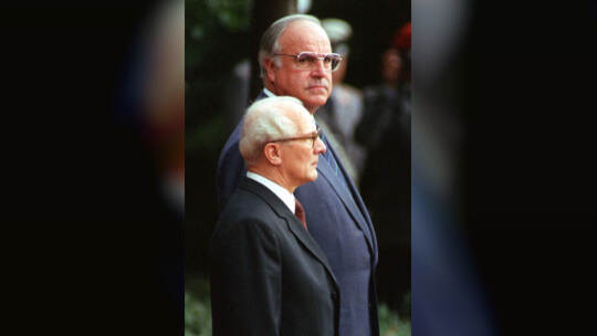 Helmut Kohl und Erich Honecker