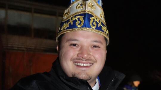 Alexander I. (Hoffmann) sammelte als Tiefenbronner Schmellenprinz insgesamt 7777,77 Euro für das „Haus am Kappelhof Pforzheim“.