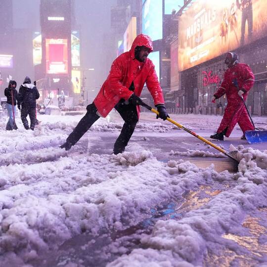 Winterwetter in New York