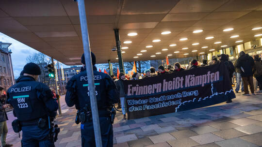 Demonstration Antifa Wartberg