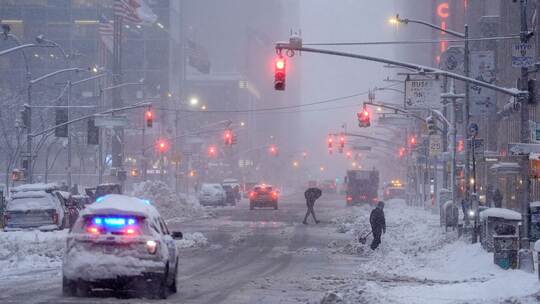 Winterwetter in New York