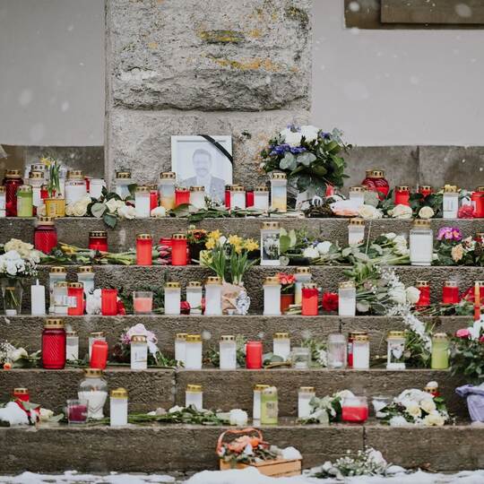 Gerabronner gedenken toten Bürgermeisters