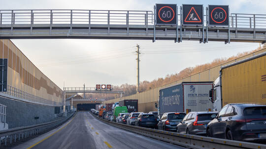 VU A8 Tunnel Pforzheim Ost Niefern Eutingen