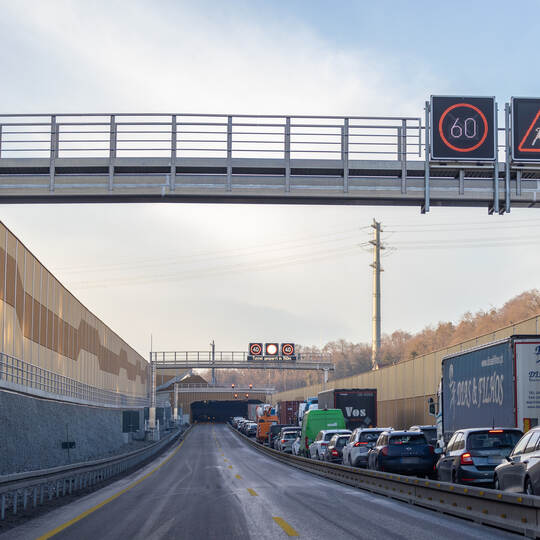 VU A8 Tunnel Pforzheim Ost Niefern Eutingen