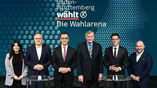Vor der Landtagswahl: «Die Wahlarena» mit Spitzenkandidaten