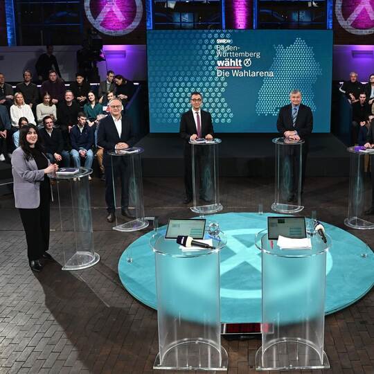 Vor der Landtagswahl: «Die Wahlarena» mit Spitzenkandidaten