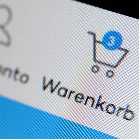 Warenkorb im Internet