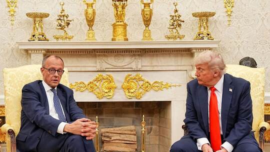 US-Präsident Trump empfängt Bundeskanzler Merz