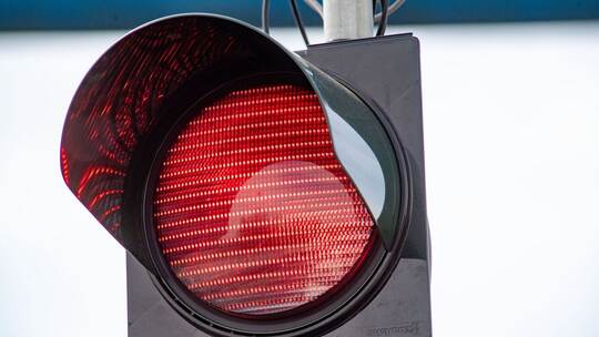 Rotlicht an einer Ampel