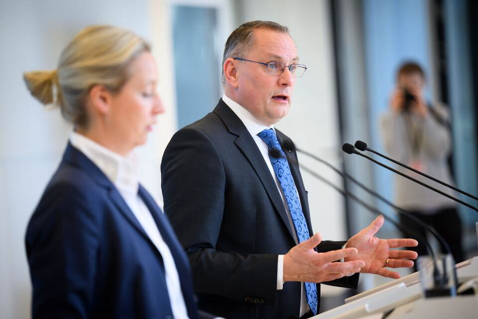 AfD-Chefs Alice Weidel und Tino Chrupalla.