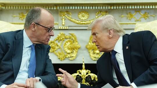 US-Präsident Trump empfängt Bundeskanzler Merz