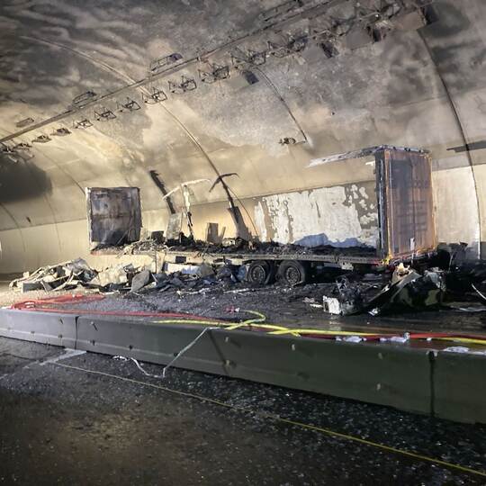 Engelbergtunnel - nach dem Brand