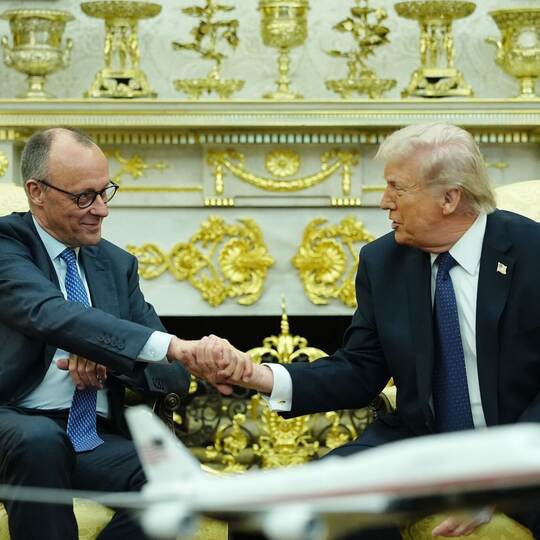 US-Präsident Trump empfängt Bundeskanzler Merz