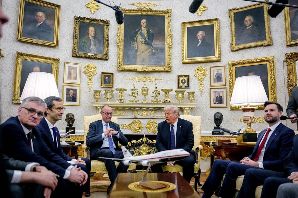 US-Präsident Trump empfängt Bundeskanzler Merz