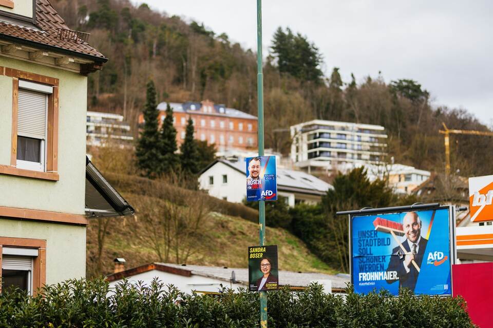 Wahlplakate in Lahr