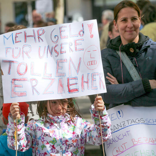 Kundgebung des Landeselternausschuss