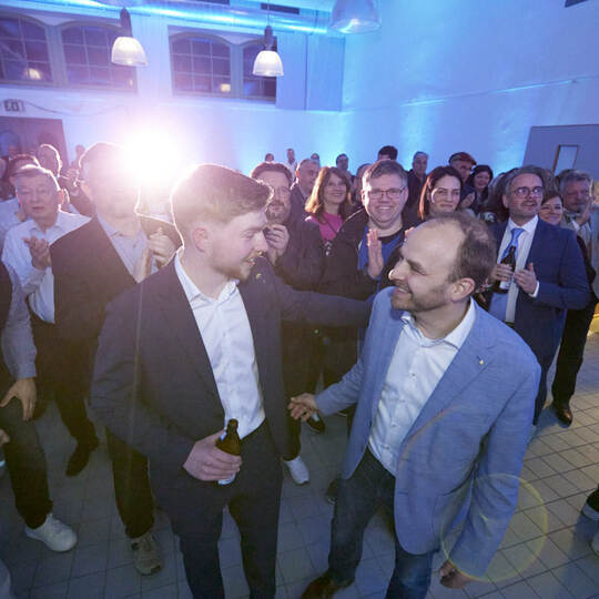 Landtagswahl- CDU-Wahlparty Altes E-Werk