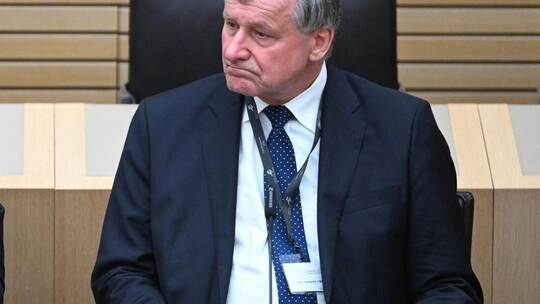 Gezeichnet von der Niederlage: FDP-Landeschef Hans-Ulrich Rülke im Plenarsaal des Stuttgarter Landtags, dem seine Partei in der Landtagswahl in Baden-Württemberg