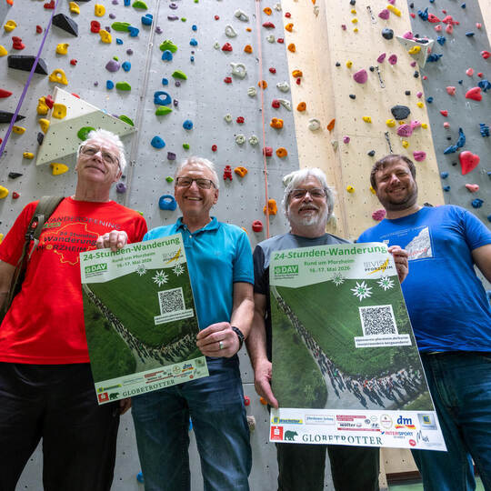 DAV Pressegespräch 24 Stunden Wanderung