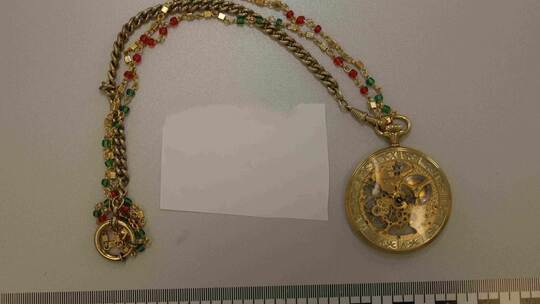 Taschenuhr mit Goldkette