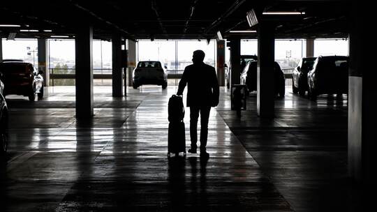 Parkhaus einer Autovermietung Parkhaus einer Autovermietung