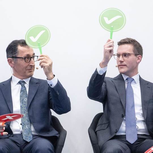 Cem Özdemir und Manuel Hagel